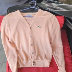 Men's Lacoste Cardigan Sweater Vintage